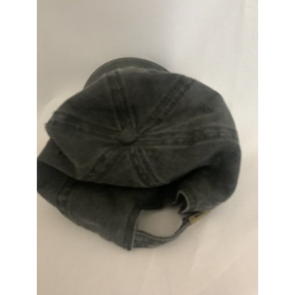 Otto Solid Gray Basic Adjustable Strapback Ball Cap Hat - Picture 2 of 4